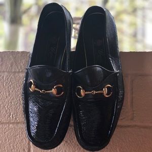 Patent Gucci Loafers